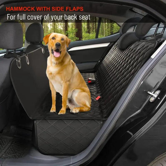 Waterproof Car Seat Cover for Pets – Hard Board, Non-Slip, Easy to Clean, Perfect for Dogs and Cats (Orange)