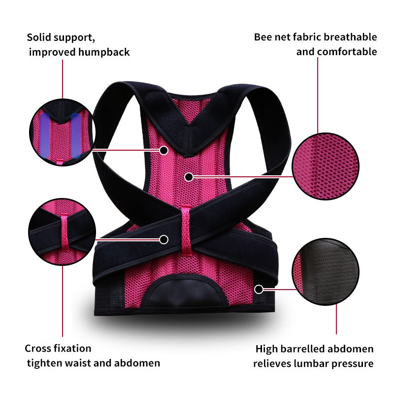 “Adjustable Posture Corrector Belt – Back Support for Men & Women”